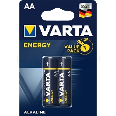 Батарейка Varta ENERGY LR6 AA BL2 Alkaline 1.5V (4106) (2/40/200) (2 шт.)