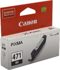 Картридж Canon CLI-471BK (0400C001) черный, 7 мл., до 398 цв.фото 10х15, для PIXMA MG5740/MG6840/MG7740/ TS5040/TS6040/TS8040/TS9040 (CLI471BK)