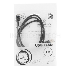 Кабель USB 2.0 Pro Cablexpert CCP-mUSB2-AMBM-1M, AM/microBM 5P, 1м, экран, черный, пакет