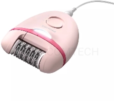 Эпилятор Philips BRE285/00 скор.:2 насад.:5 от электр.сети белый/розовый