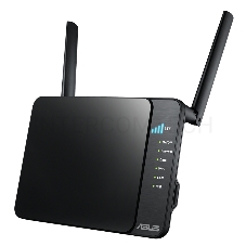 Модем ASUS 4G-N12 Wireless-N300 LTE Modem Router 802.11n, 300 Mbps, 3G/4G & Ethernet WAN, Two external antenna, Four LAN ports, Built-in SIM/USIM card slot