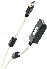 Кабель-адаптер Aopen/Qust USB2.0-repeater, удлинительный активный <Am-->Af> 20м (ACU823-20M) 6938510851345