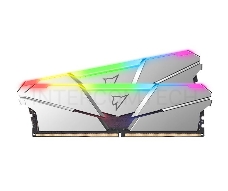 Модуль памяти DDR 5 DIMM 32Gb (16Gbx2), 4800Mhz, Netac NTSRD5P48DP-32S, RGB, CL40, Silver
