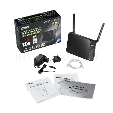 Модем ASUS 4G-N12 Wireless-N300 LTE Modem Router 802.11n, 300 Mbps, 3G/4G & Ethernet WAN, Two external antenna, Four LAN ports, Built-in SIM/USIM card slot