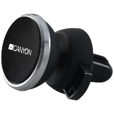 Держатель автомобильный Canyon Car Holder for Smartphones,magnetic suction function ,with 2 plates(rectangle/circle), black ,40*35*50mm 0.033kg