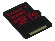 Флеш карта microSDHC 512GB microSDXC Class10 Kingston <SDCS2/512GBSP> UHS-I Canvas Select up to 100MB/s без адапт