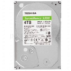 Жесткий диск HDD Toshiba SATA3 4Tb Surveillance S300 (SMR) 5400  256Mb  (analog HDWT740UZSVA)