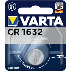 Батарейка Varta ELECTRONICS CR1632 BL1 Lithium 3V (6632) (1/10/100) (1 шт.)