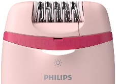 Эпилятор Philips BRE285/00 скор.:2 насад.:5 от электр.сети белый/розовый