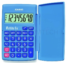 Калькулятор карманный Casio LC-401LV-BU голубой 8-разр.