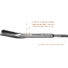 Зубило-штробер полукруглое Kraftool ALLIGATOR 29328-22-250_z01 SDS-plus 22x250мм