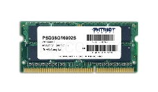 Модуль памяти Patriot SO-DIMM DDR3 8GB PSD38G16002S (PC3-12800, 1600MHz, 1.5V)