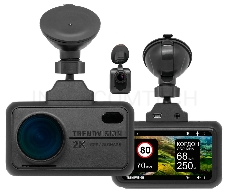 Видеорегистратор TrendVision TDR-721S EVO PRO черный 5Mpix 1296x2304 1296p 170гр. GPS NTK96675