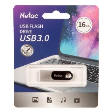 Флеш Диск Netac U278 16Gb <NT03U278N-016G-30PN>, USB3.0, металлическая матовая