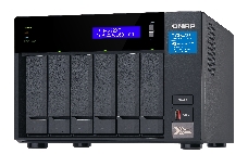 Сетевое хранилище без дисков SMB QNAP TVS-672XT-i3-8G 6-Bay NAS, Intel Core i3-8100T 4-core 3.1 GHz Processor, 8GB DDR4 RAM (max 32GB RAM), 6x 2.5/3.5 SATA HDD/SSD + 2x M.2 PCIe  SSD slot, 2xGbE LAN, 1 x 10GBase-T, 2 x Thunderbolt 3 port