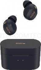 Гарнитура вкладыши QCY HT01 синий беспроводные bluetooth в ушной раковине