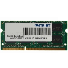 Модуль памяти Patriot SO-DIMM DDR3 8GB PSD38G16002S (PC3-12800, 1600MHz, 1.5V)