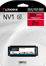 Накопитель SSD Kingston 2Tb NV2, M.2(22x80mm), NVMe, PCIe 4.0 x4, 3D TLC, R/W 3500/2800MB/s, TBW 640, DWPD 0.3 (3 года)