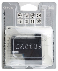 Картридж струйный Cactus CS-PG40 черный для Canon Pixma MP150/ MP160/ MP170/ MP180 (18ml)