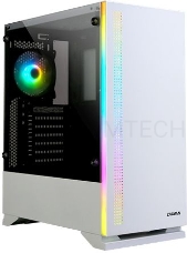 Корпус ZALMAN S5, ATX, WHITE, WINDOW, 2xCOMBO (3.5 or 2.5), 4x2.5, 2xUSB2.0, 1xUSB3.0, FRONT 1x120mm, REAR 1x120mm RGB