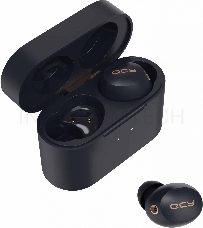 Гарнитура вкладыши QCY HT01 синий беспроводные bluetooth в ушной раковине