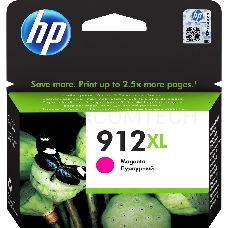 Картридж струйный HP 912 3YL82AE пурпурный (825стр.) для HP OfficeJet 801x/802x