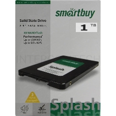 Твердотельный накопитель SSD 2.5 1TB Smartbuy Splash SATAIII MAS0902 3D TLC (SBSSD-001TT-MX902-25S3)