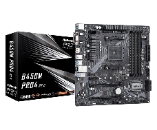 Материнская плата ASRock B450M PRO4 R2.0 AMD B450 SAM4 MATX