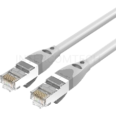 Патч-корд Vention прямой SFTP cat.6A, RJ45 - 0,5м. Серый