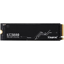 Накопитель SSD M.2 Kingston 4.0Tb KC3000 Series <SKC3000D/4096G> (PCI-E 4.0 x4, up to 7000/7000Mbs, 1000000 IOPS, 3D TLC, NVMe, 3200TBW, Phison E18, 22х80mm, LP graphen heatsink)