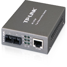 Медиаконвертер TP-Link SMB MC100CM 10/100Mbps RJ45 to 100Mbps multi-mode SC fiber Converter, Full-duplex,up to 2Km, switching power adapter, chassis mountable