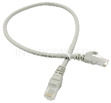 Патч-корд Buro Basic UTP 4 пары cat6 CCA molded 0.5м серый RJ-45 (m)-RJ-45 (m)