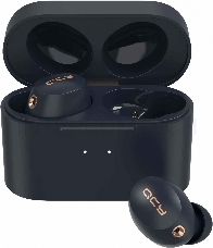 Гарнитура вкладыши QCY HT01 синий беспроводные bluetooth в ушной раковине