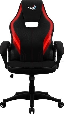 Кресло для геймера Aerocool AERO 2 Alpha Black Red , черно-красное, до 125 кг, ШxДxВ : 64x67x111-119см, газлифт класс 4 до 100 мм, механизм Бабочка