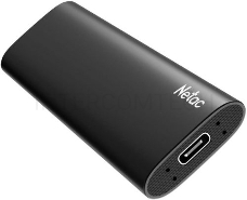 Накопитель SSD External Netac 2.0Tb Z SLIM <NT01ZSLIM-002T-32BK> (USB3.2, up to 520/480MBs, 100х29.5х9mm, Black)