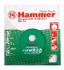 Диск алм. Hammer Flex 206-114 DB TB  180x22мм турбо.