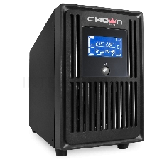 Источник бесперебойного питания CROWN MARVEL 2K 2000VA/1400W, корпус металл, (БЕЗ АКБ), выходные розетки 4*EURO, трансформатор AVR 140-300V, порт USB, порт RS-232, съёмный кабель 1.2 м, порт RJ-11/45, LCD-дисплей, защита: батареи от критического разряда, 