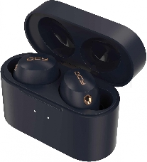 Гарнитура вкладыши QCY HT01 синий беспроводные bluetooth в ушной раковине