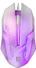 Мышь проводная Defender Cyber MB-560L [52561] {, 7 цветов, 3 кнопки,1200dpi, белый}