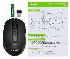 Мышь Acer OMR060 черный оптическая (1600dpi) беспроводная USB (7but)