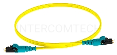 Патч-корд Panduit F92ELQ1Q1SNM003 2x9/125 OS1/OS2 LC push-pull-LC push-pull 3м LSZH желтый