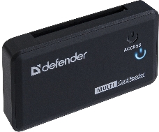 Кардридер Defender  OPTIMUS, до 4 типов карт одновременно + кабель USB 2.0 A(M) - MiniB (M) длина 1 м.