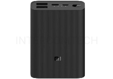 Мобильный аккумулятор Xiaomi Mi Power Bank 3 Ultra Compact Li-Pol 10000mAh 3A+2.5A черный 2xUSB материал пластик