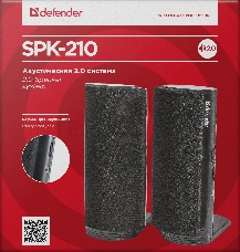Колонки Defender SPK-210 {2.0, 2x2W, разъем для наушников} 65210
