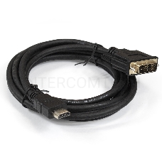 Кабель Exegate EX284893RUS  HDMI-DVI ExeGate EX-CC-HDMIM-DVIM-1.8 (19M/19M, single link, 1,8м,позолоченные контакты)