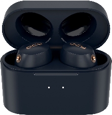 Гарнитура вкладыши QCY HT01 синий беспроводные bluetooth в ушной раковине
