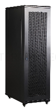 Шкаф 19 Business, 32U 600x800, черный, передняя дверь стекло, задняя дверь распашная металл