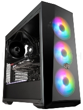 Корпус без блока питания Cooler Master MasterBox 5 Lite RGB, USB 3.0 x 2, 1xFan, 3x120mm ARGB Fan, Black, Splitter cable + Controller, ATX, w/o PSU