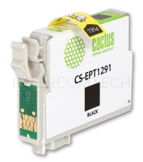 Картридж струйный Cactus CS-EPT1291 черный для Epson Stylus Office B42/BX305/BX305F (15ml)