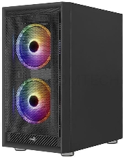 Корпус Aerocool Graphite-G-BK-v2 черный без БП ATX 3x140mm 2xUSB3.0 audio